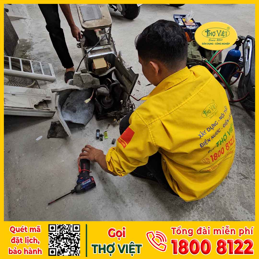 Trình tự thực hiện bài bản các bước tháo lắp máy lạnh Quận 11