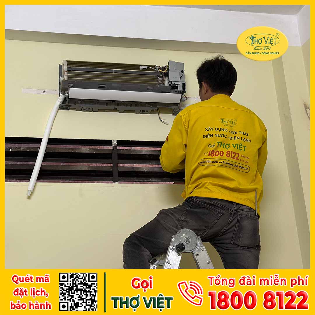 Quy trình thực hiện tháo lắp máy lạnh bài bản của Thợ Việt