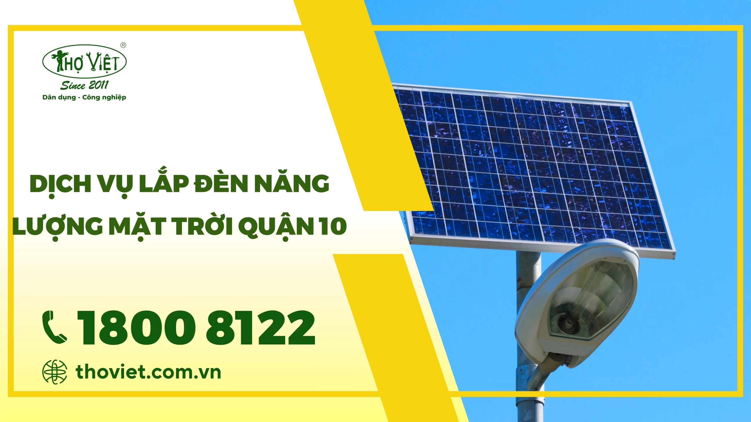 Dịch vụ lắp đèn năng lượng mặt trời quận 10