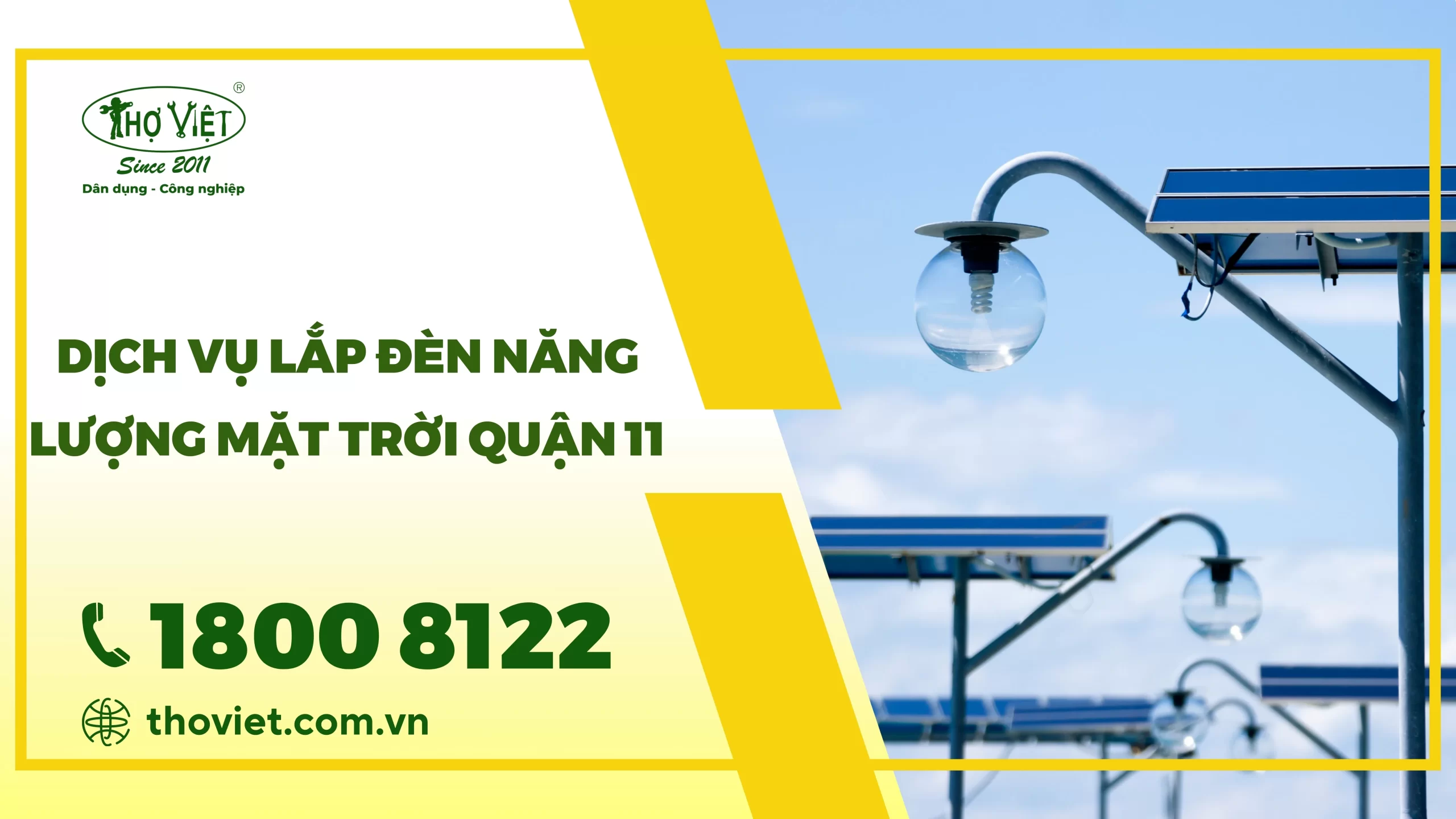 Dịch vụ lắp đèn năng lượng mặt trời quận 11