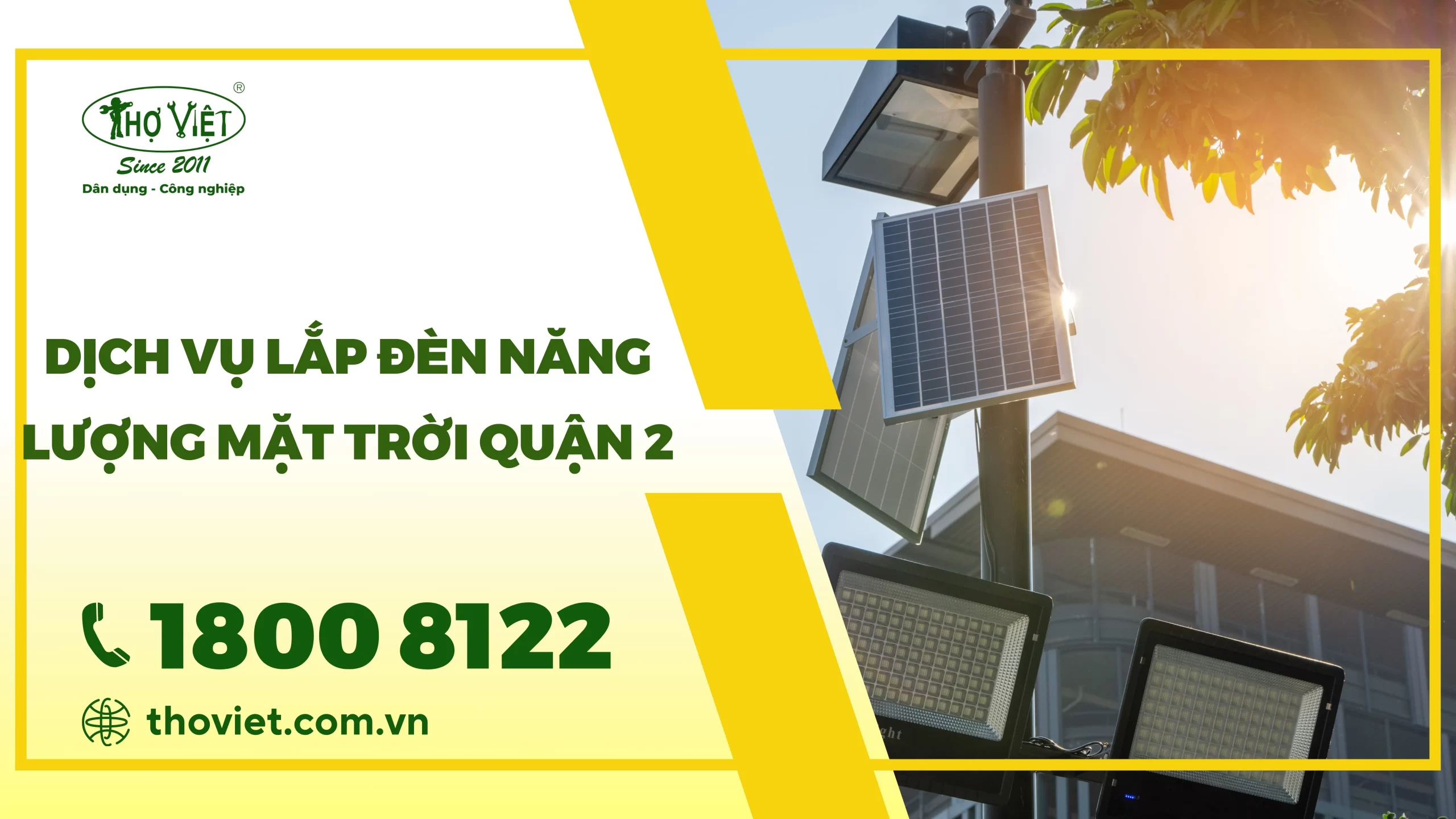 Dịch vụ lắp đèn năng lượng mặt trời quận 2
