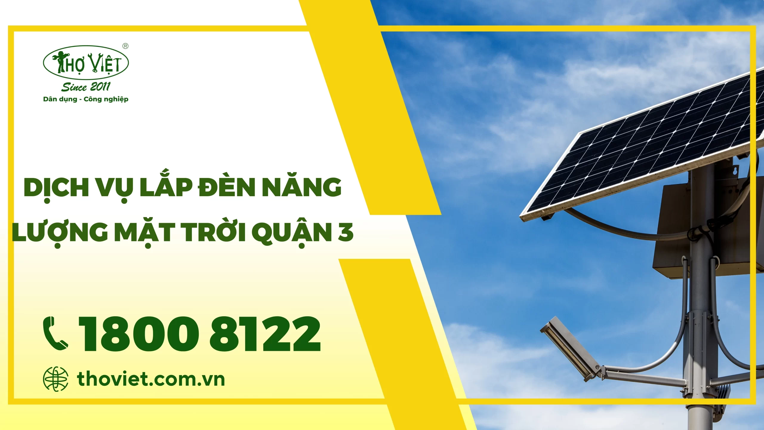 Dịch vụ lắp đèn năng lượng mặt trời quận 3