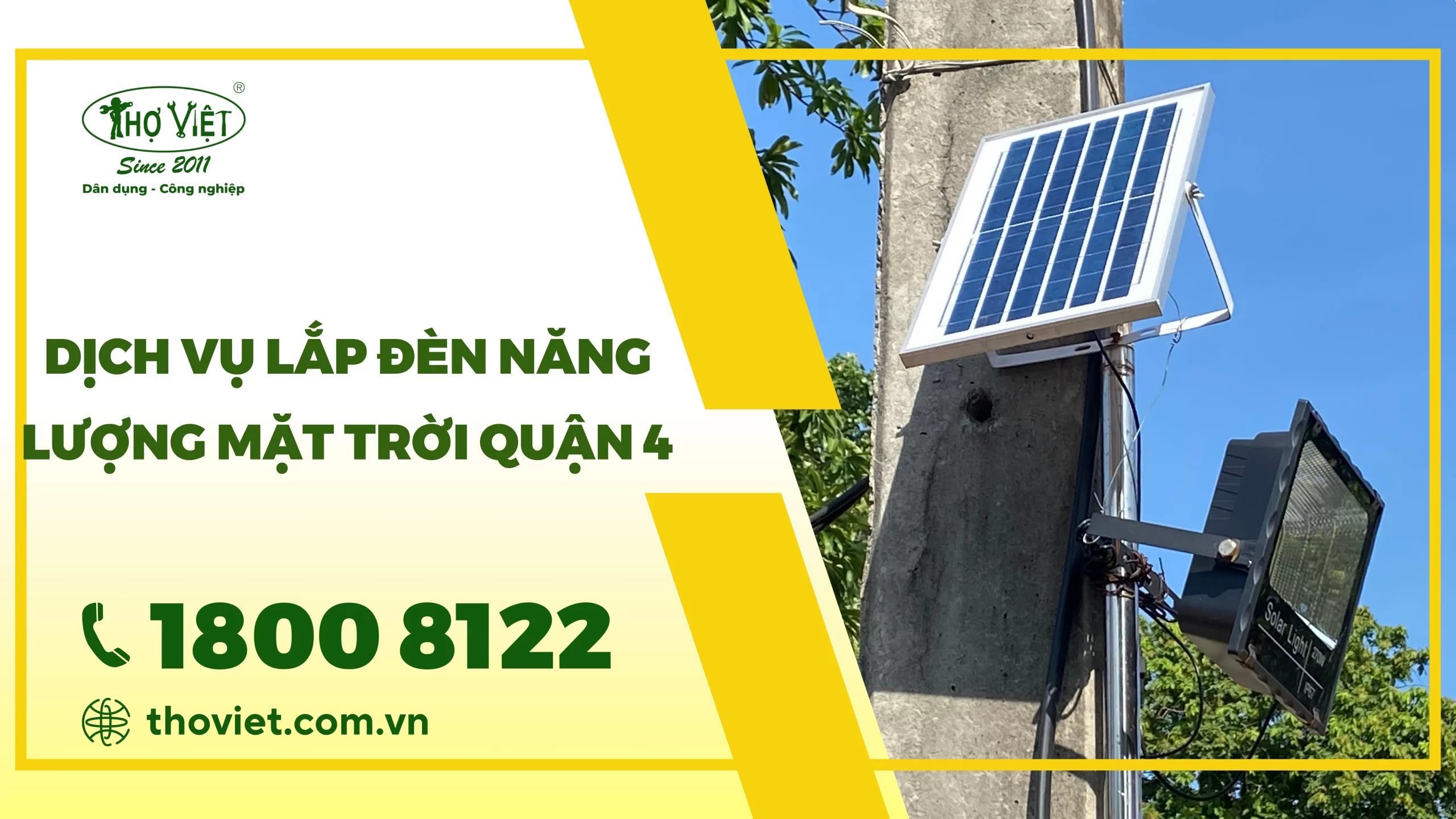 Dịch vụ lắp đèn năng lượng mặt trời quận 4