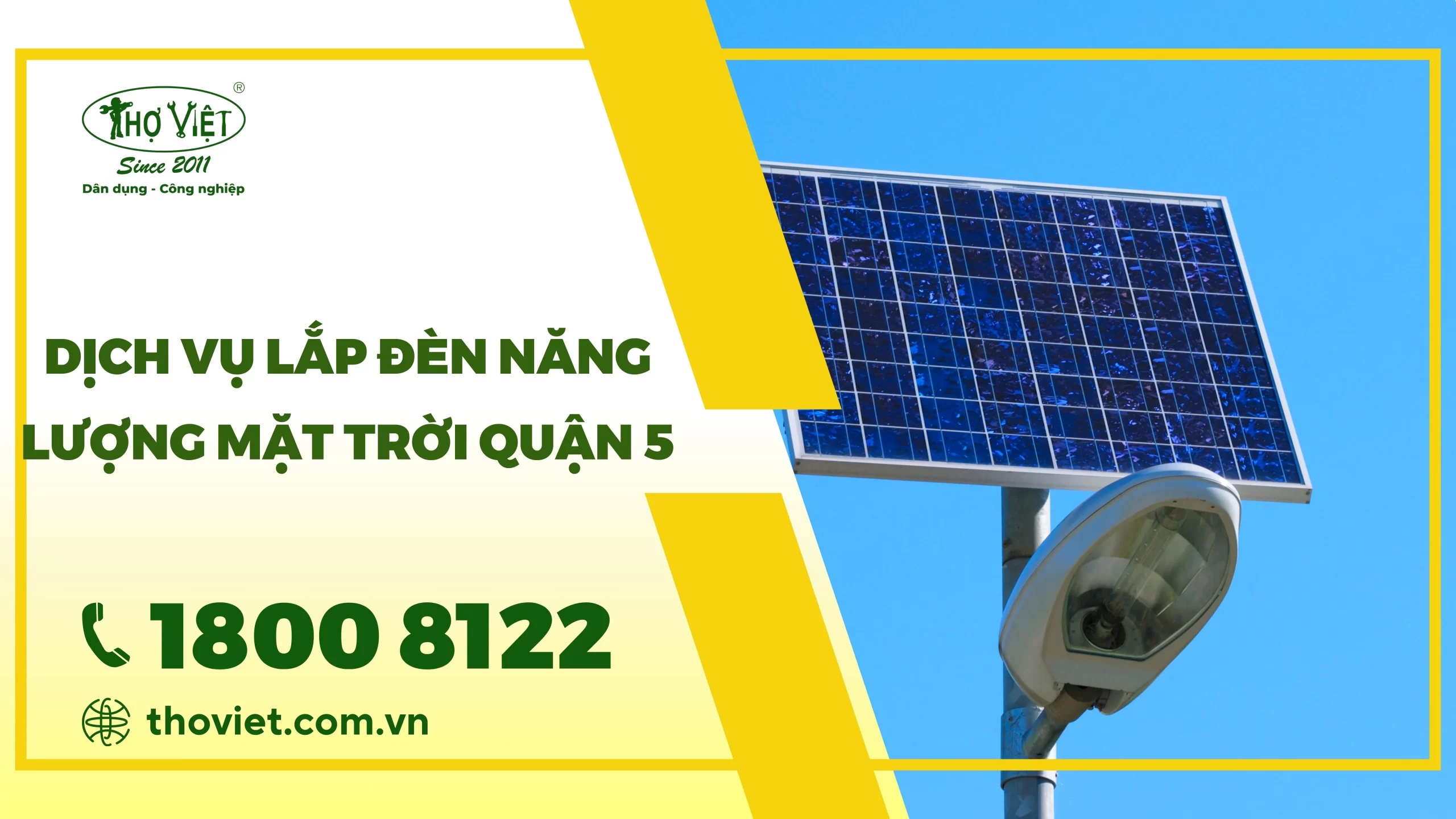 Dịch vụ lắp đèn năng lượng mặt trời quận 5
