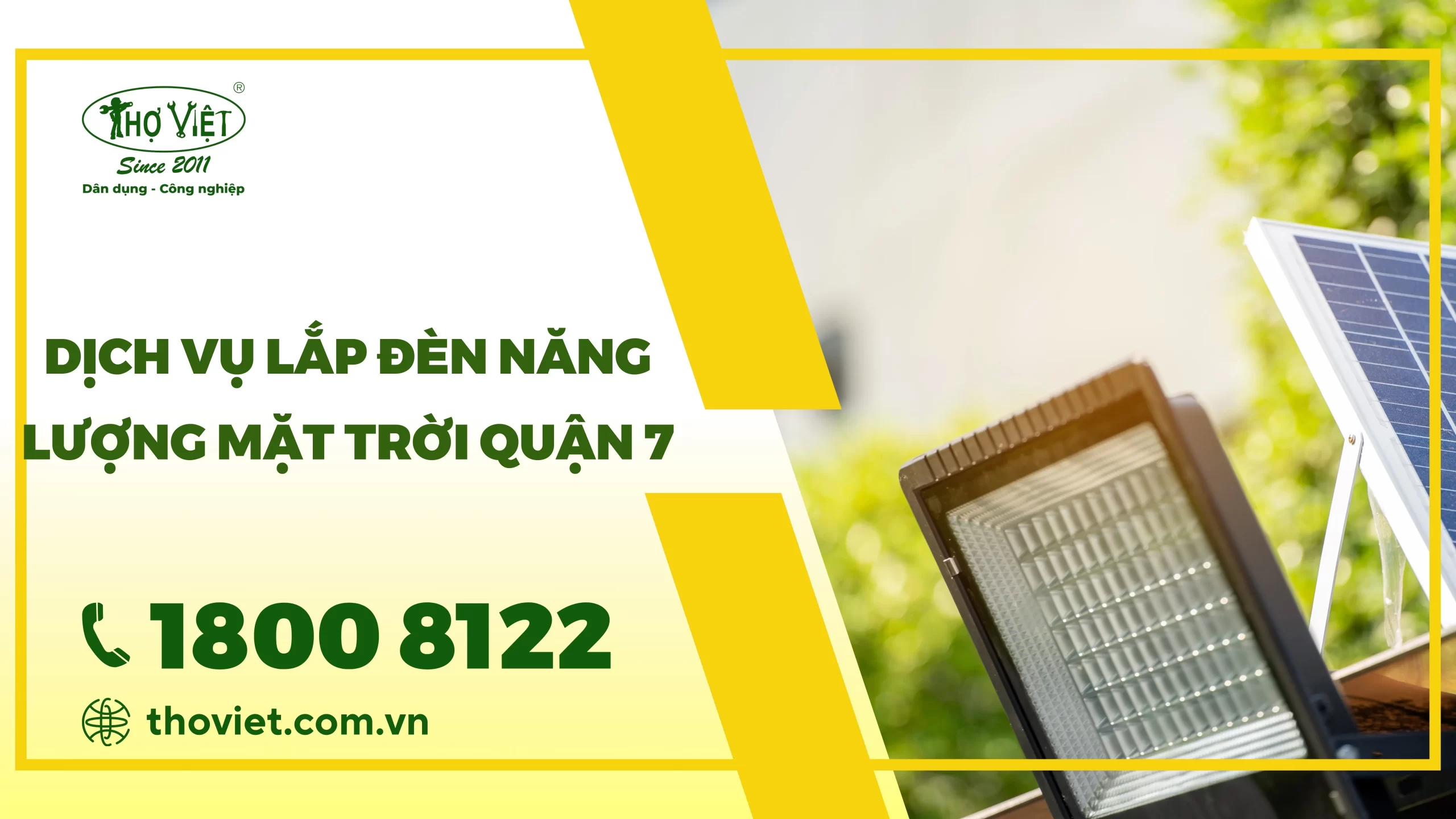 Dịch vụ lắp đèn năng lượng mặt trời quận 7
