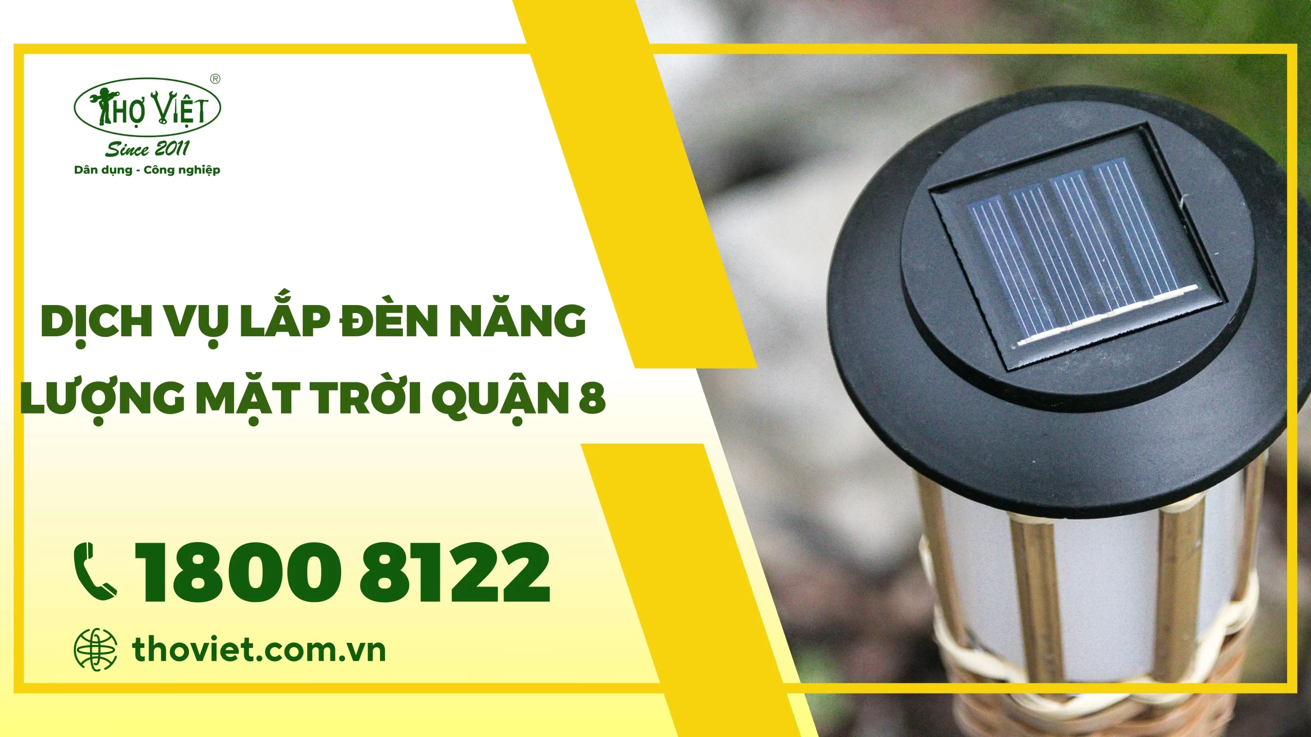 Dịch vụ lắp đèn năng lượng mặt trời quận 8