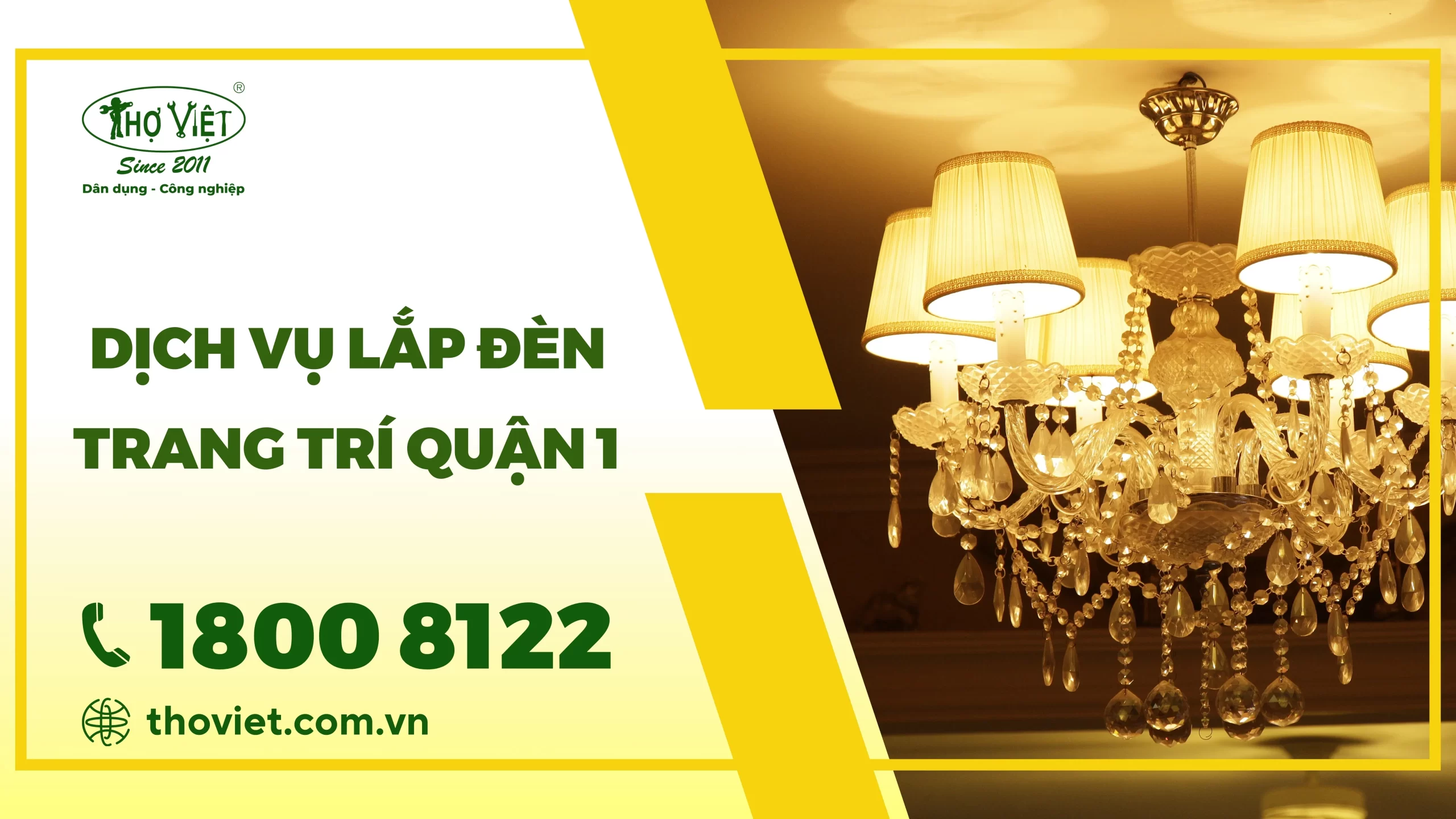 Dịch vụ lắp đèn trang trí quận 1