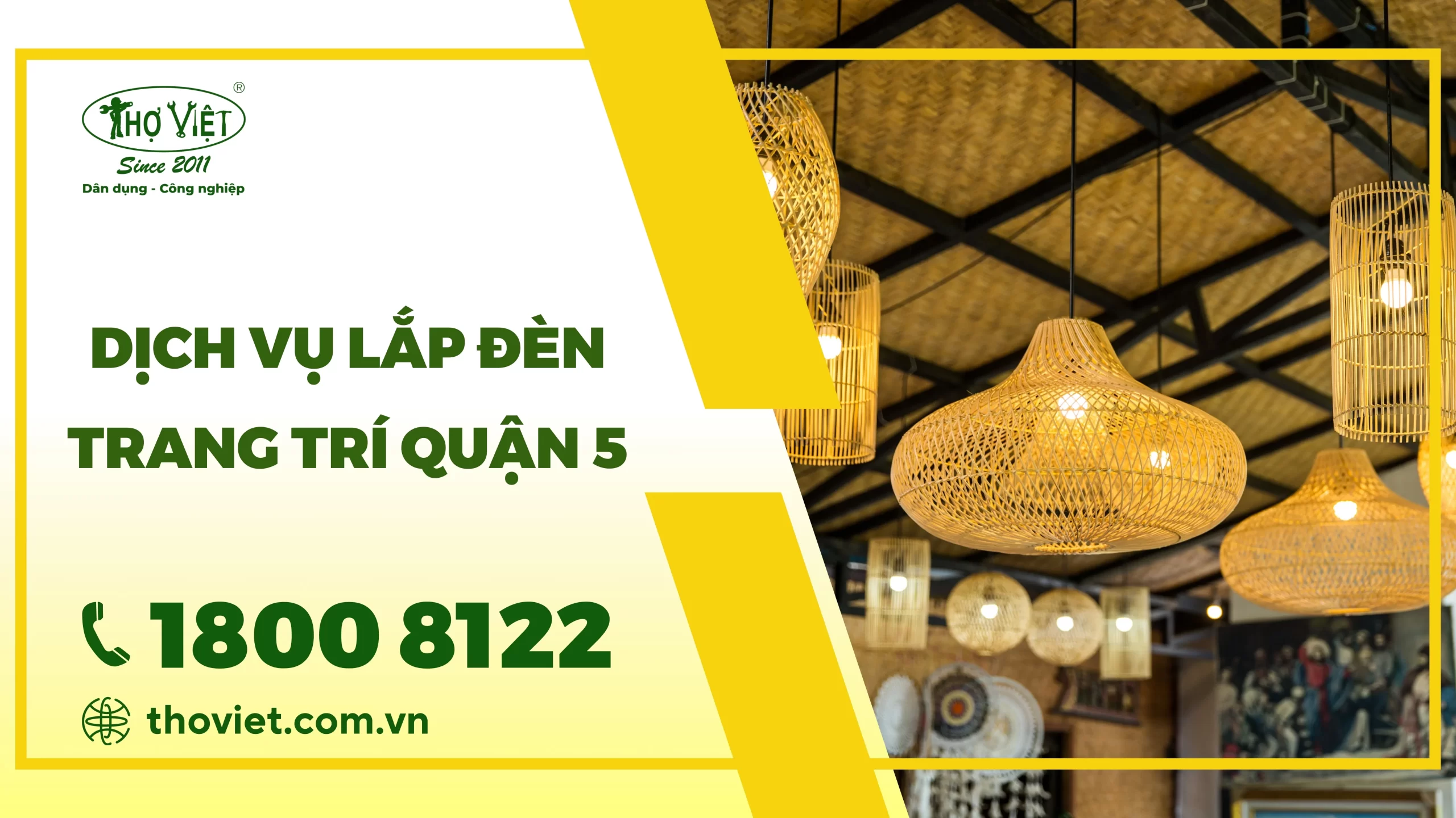Dịch vụ lắp đèn trang trí quận 5