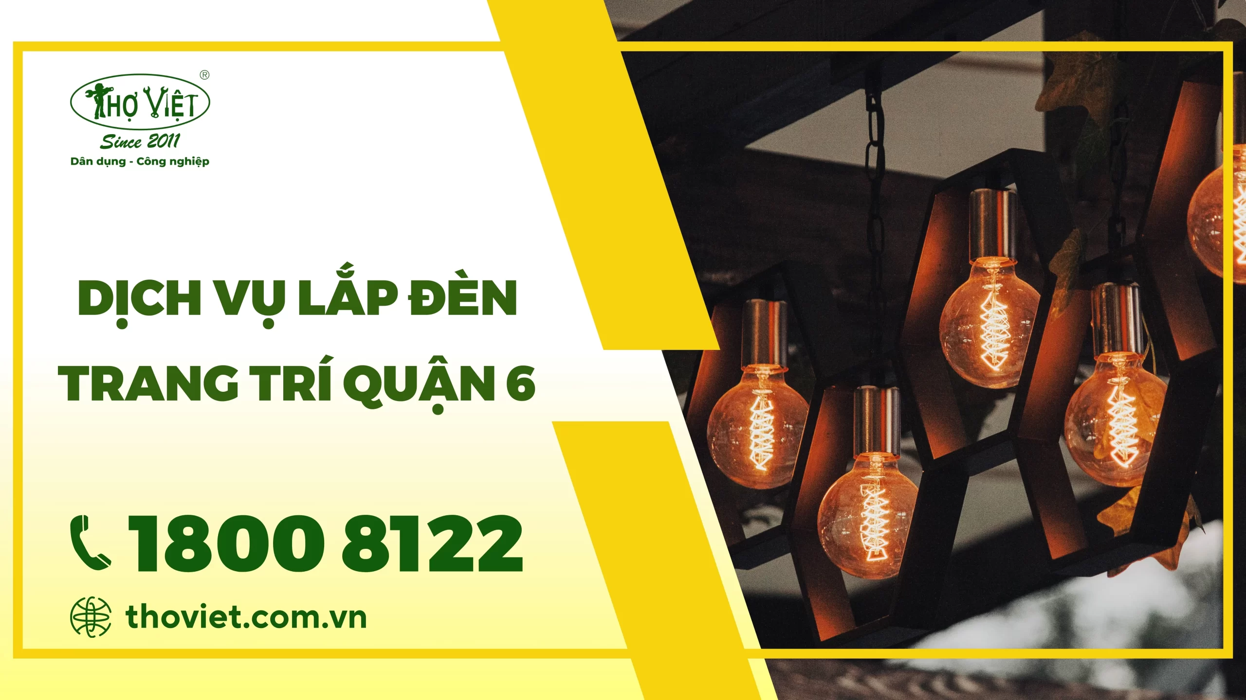 Dịch vụ lắp đèn trang trí quận 6