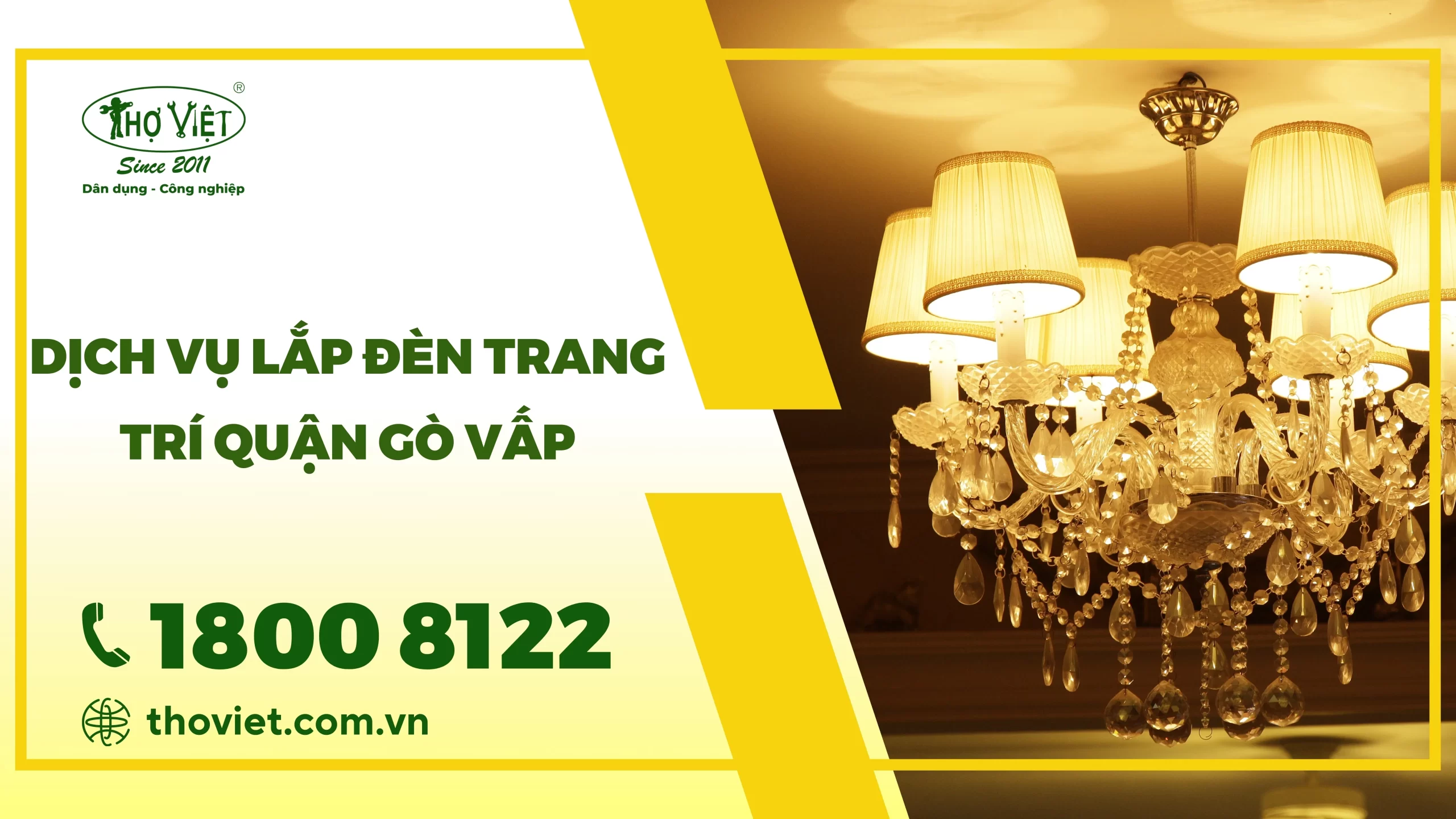 Dịch vụ lắp đèn trang trí quận Gò Vấp