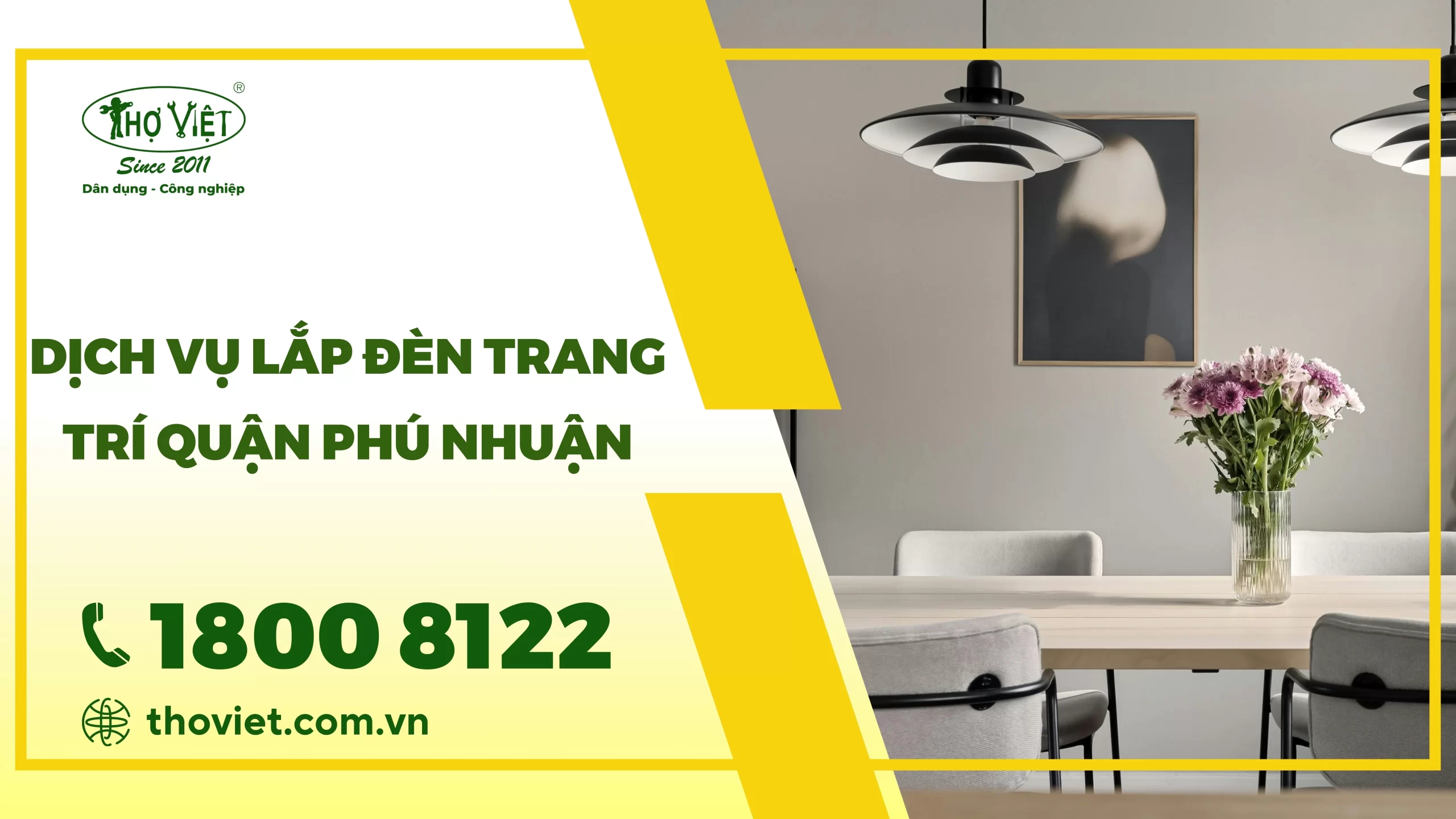 Dịch vụ lắp đèn trang trí quận Phú Nhuận