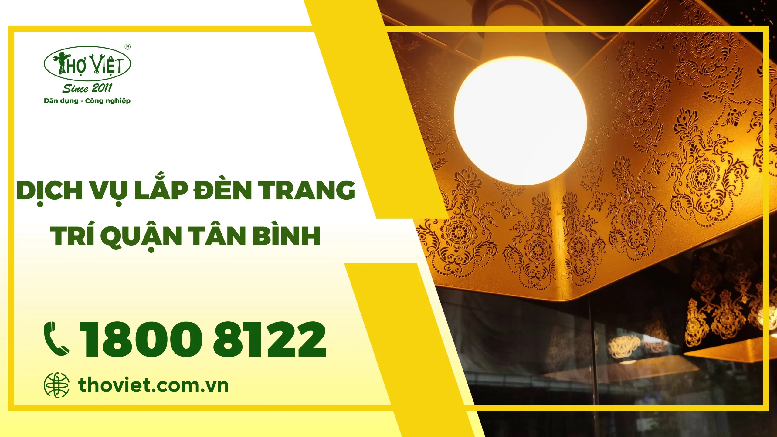 Dịch vụ lắp đèn trang trí quận Tân Bình