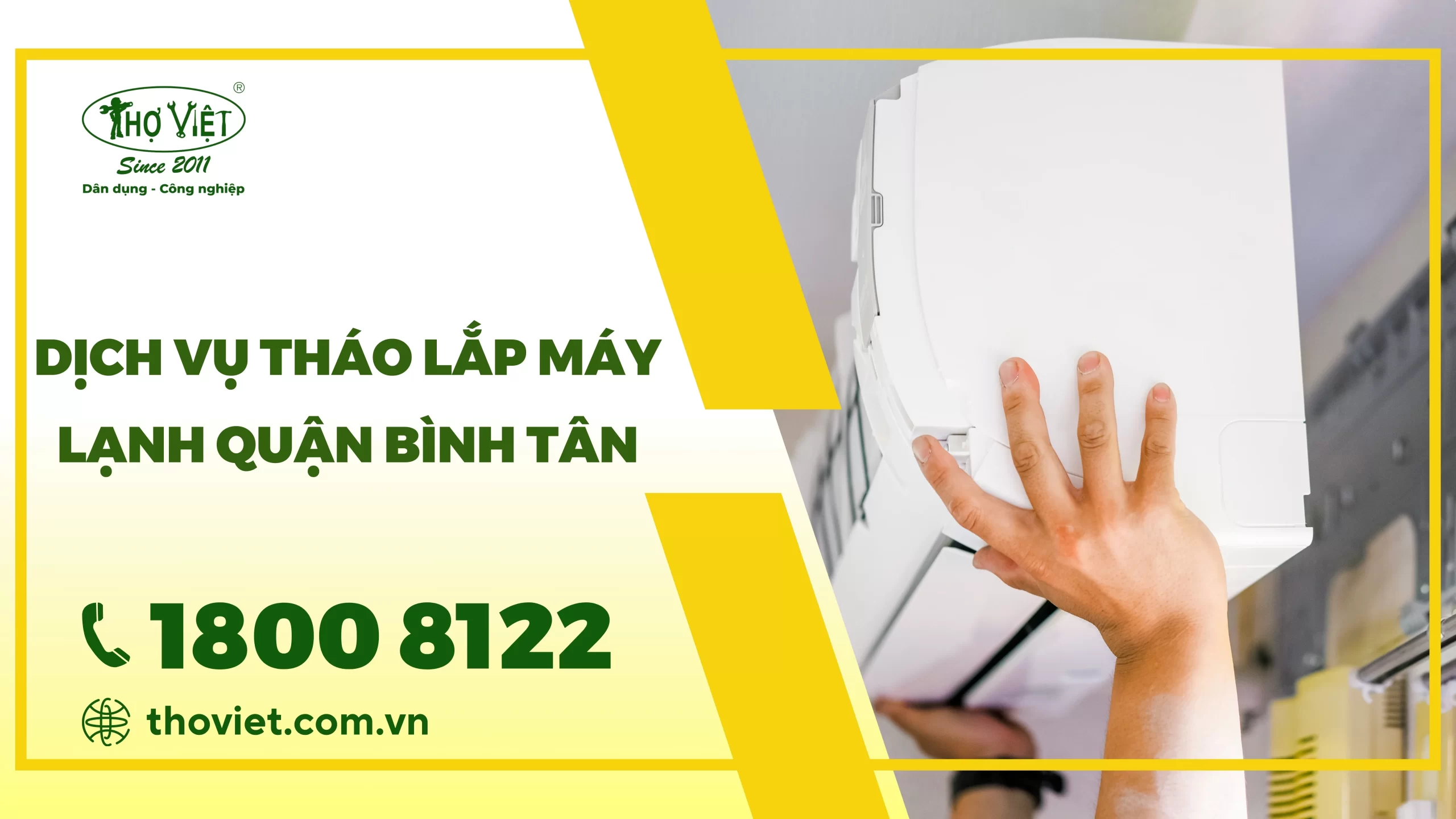 Dịch vụ tháo lắp máy lạnh quận Bình Tân