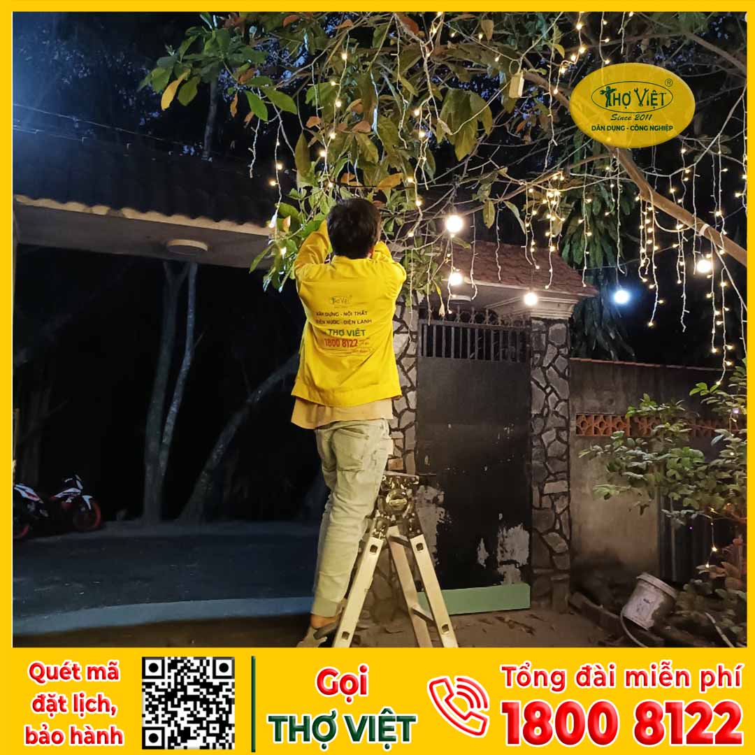 Dịch vụ lắp đèn trang trí quận 8