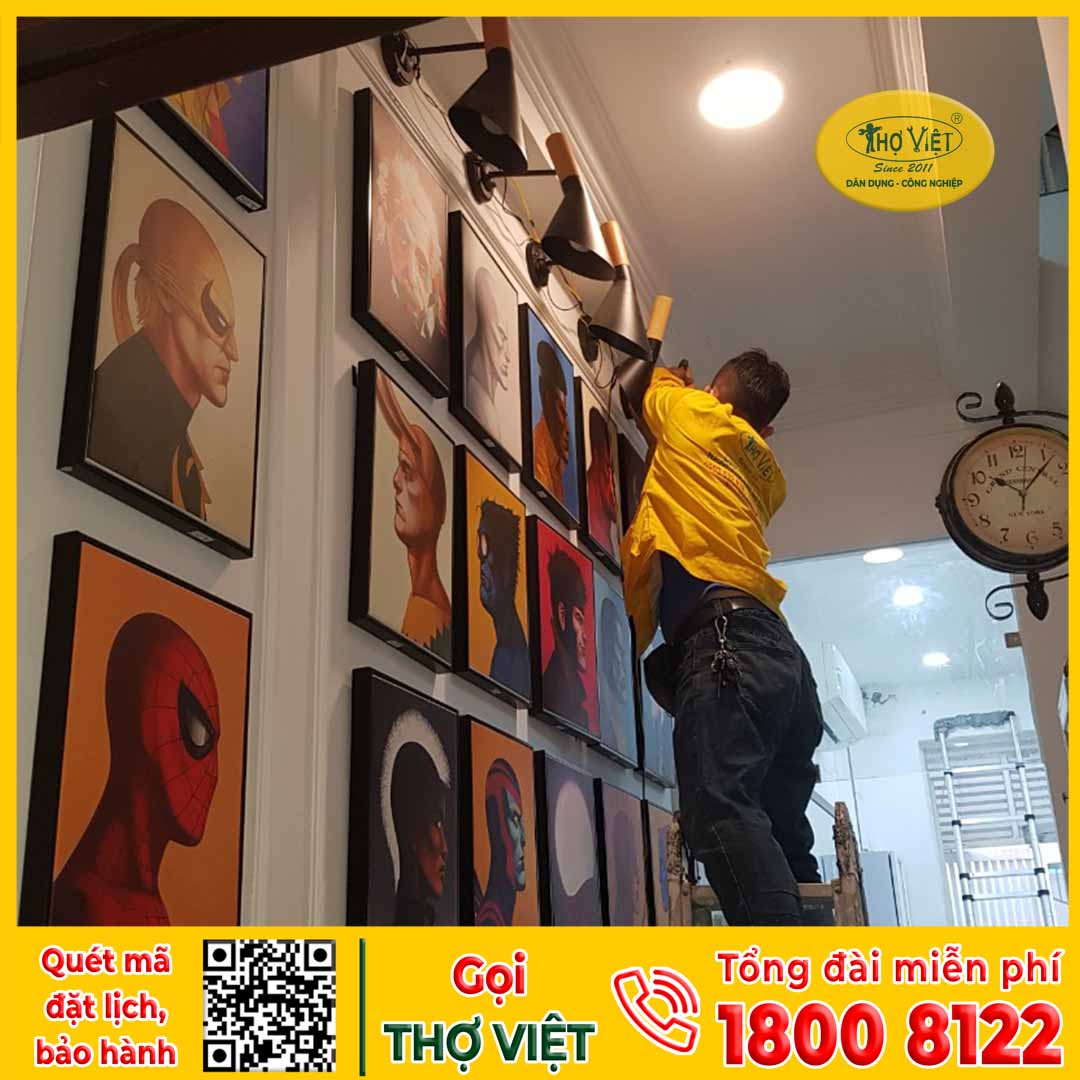 Hạng mục lắp đèn trang trí của Thợ Việt