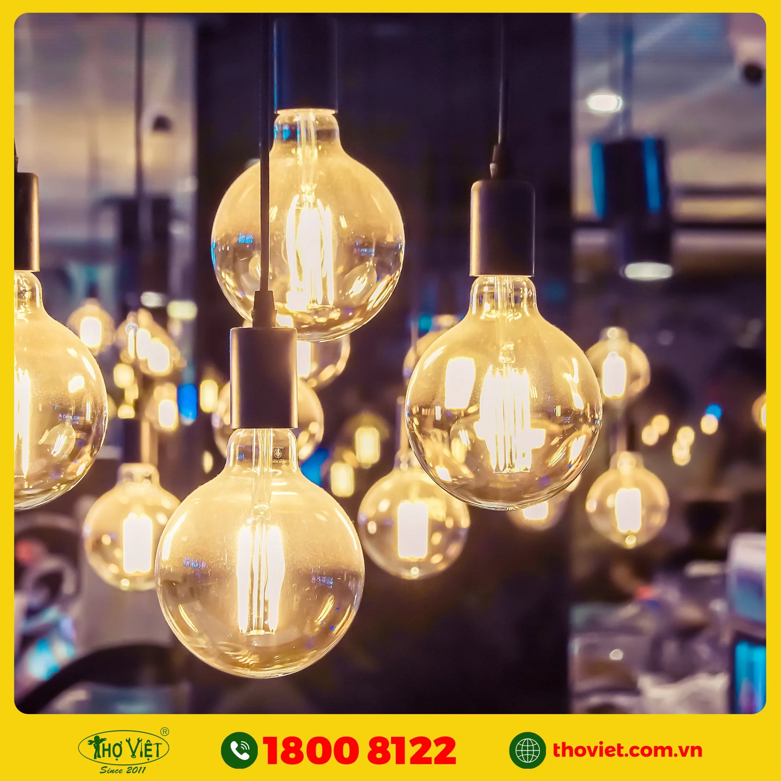 quy trình lắp đèn trang trí