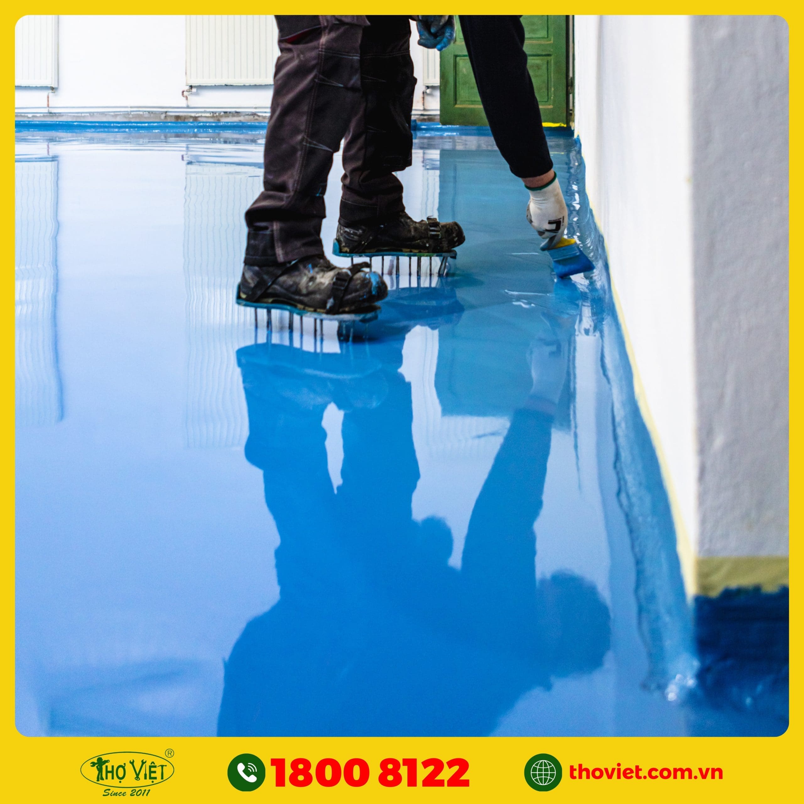 Các hạng mục mà Thợ Việt thi công sơn sàn Epoxy