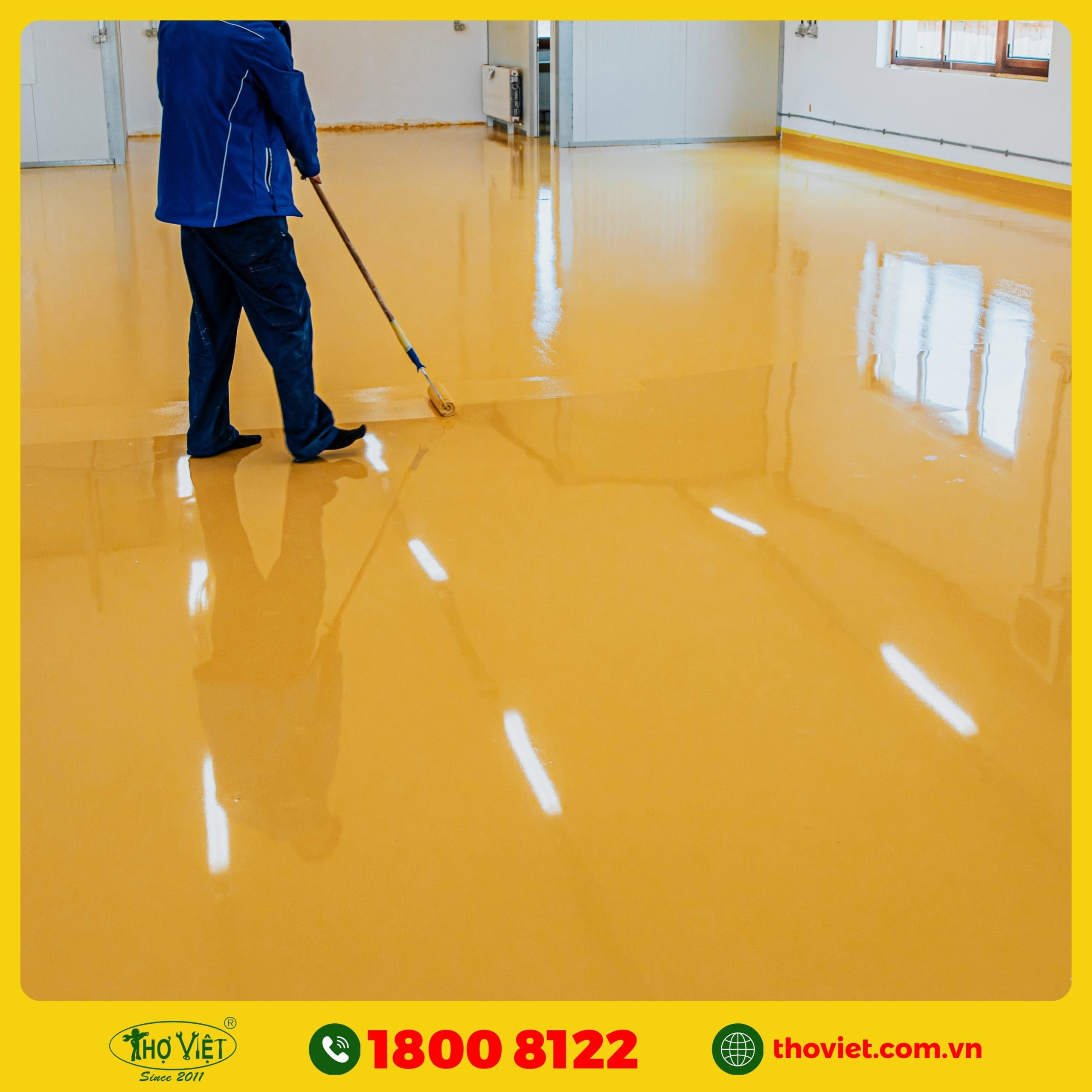 Các hạng mục mà Thợ Việt thi công sơn sàn Epoxy