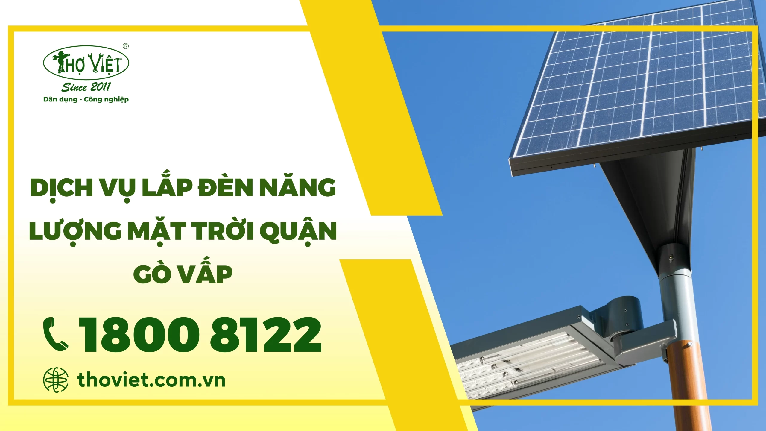Dịch vụ lắp đèn năng lượng mặt trời quận Gò Vấp