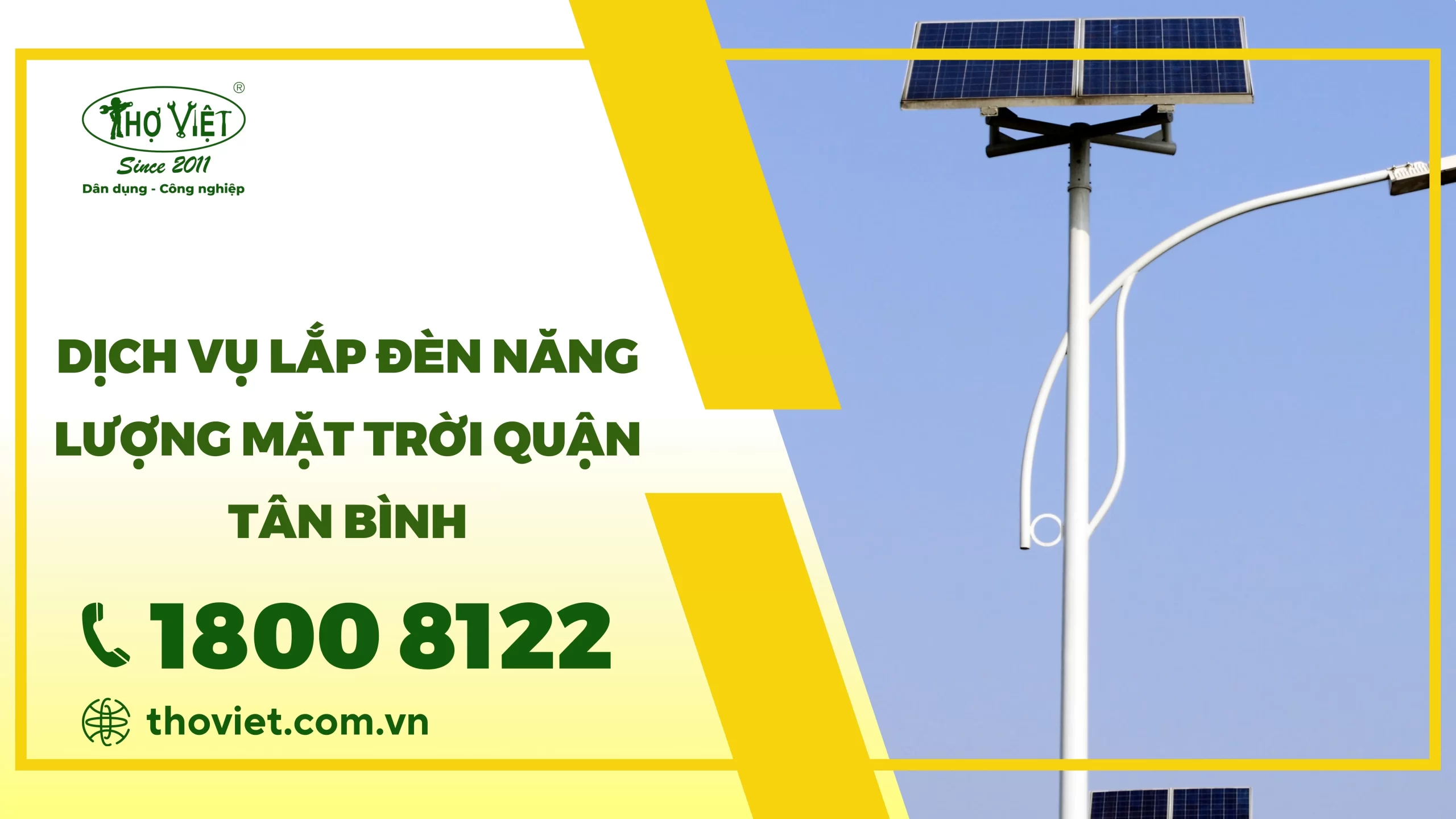 Dịch vụ lắp đèn năng lượng mặt trời quận Tân Bình