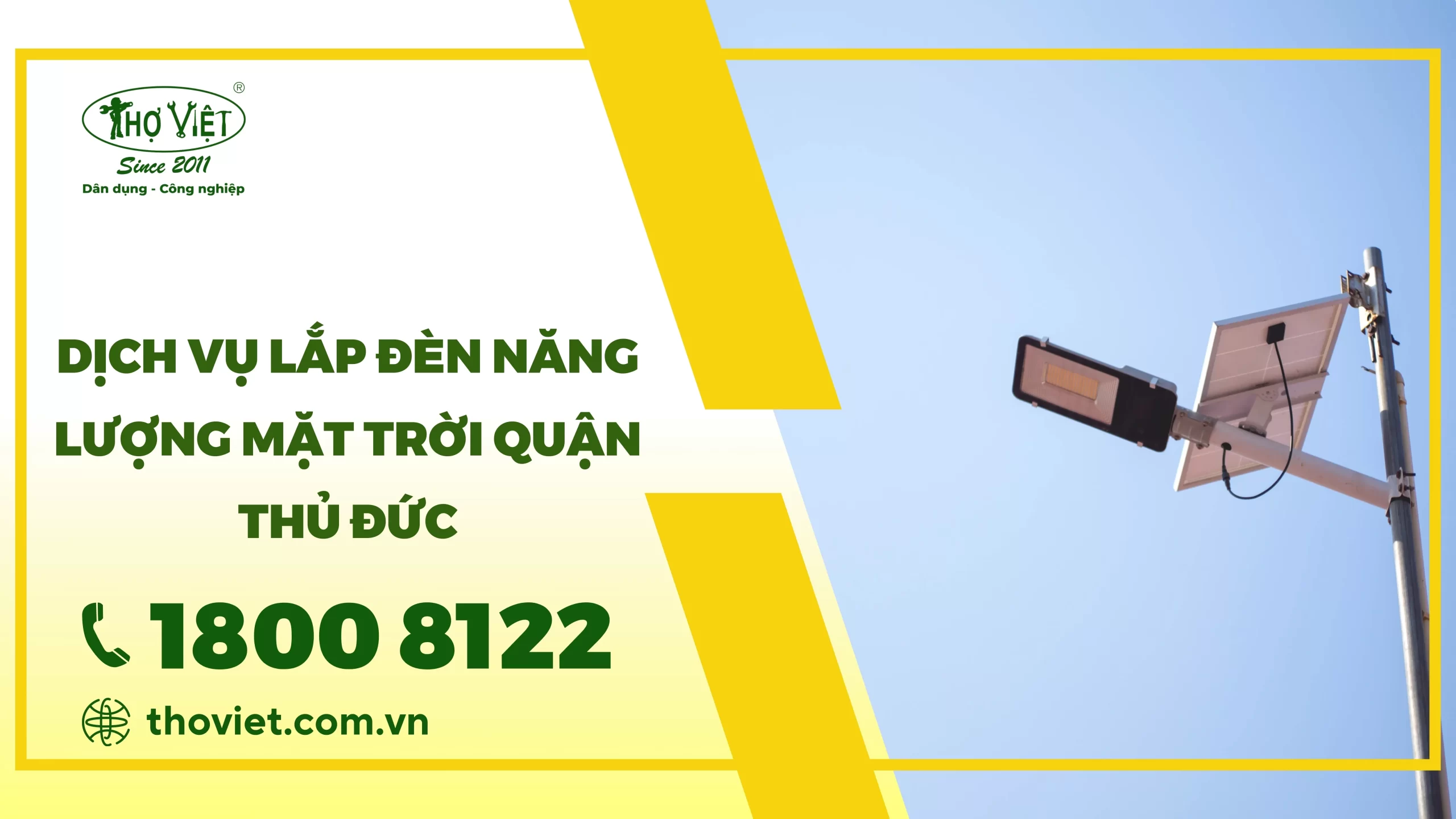 Dịch vụ lắp đèn năng lượng mặt trời quận Thủ Đức
