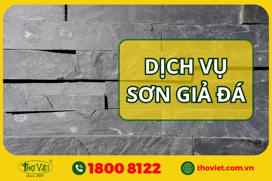 Dịch vụ sơn giả đá giá rẻ TP.HCM, Long An, Bình Dương & Đồng Nai