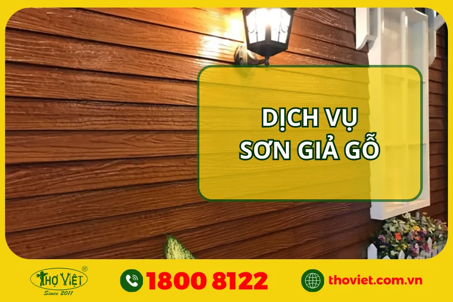 Đơn vị thi công sơn giả gỗ TP.HCM, Long An, Đồng Nai & Bình Dương