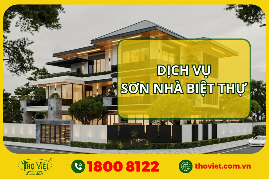 Công ty sơn nhà biệt thự tại TP.HCM, Long An, Bình Dương & Đồng Nai