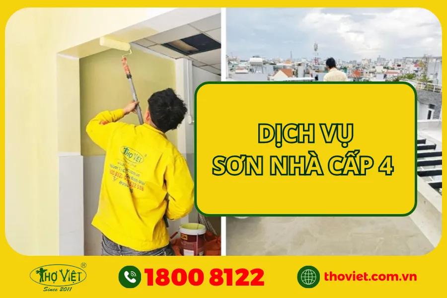 Dịch vụ sơn nhà cấp 4 tại TP.HCM, Bình Dương, Đồng Nai & Long An