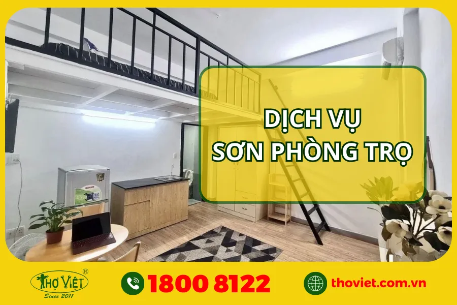 Thợ sơn tường phòng trọ tại TP.HCM, Long An, Đồng Nai & Bình Dương