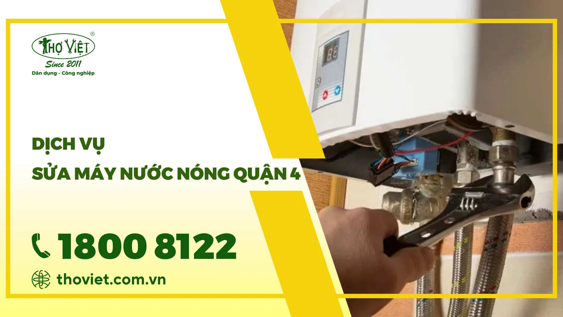 Tìm thợ sửa máy nước nóng quận 4 - GỌI NGAY 1800 8122