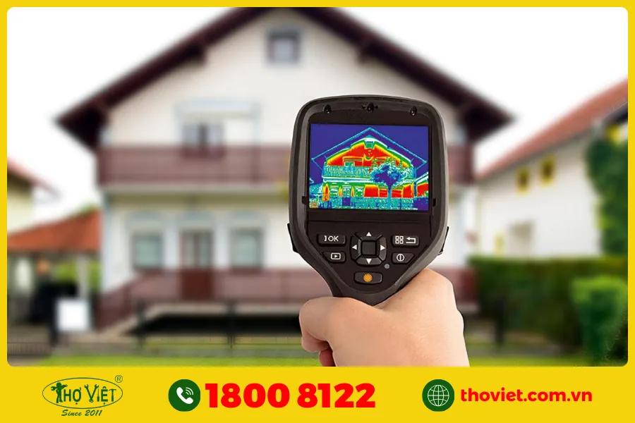 dò nước âm bằng cách Đo bằng camera nhiệt