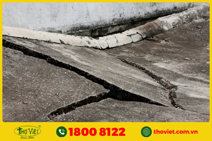 Nền bị sụt lún