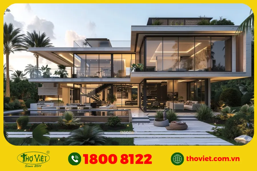 Phong cách thiết kế của biệt thự