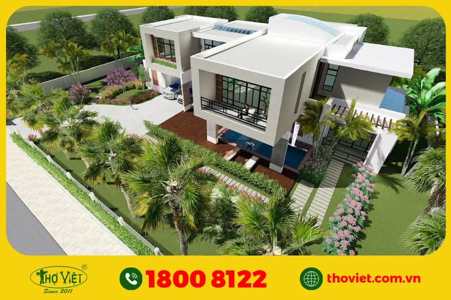 Ngoại cảnh của biệt thự