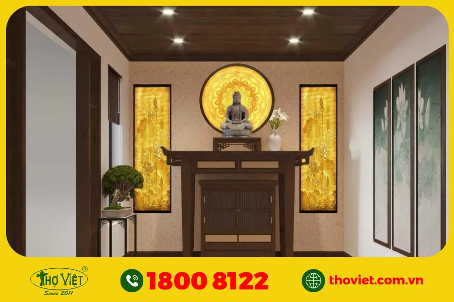 Màu sơn phòng thờ cho người mệnh kim