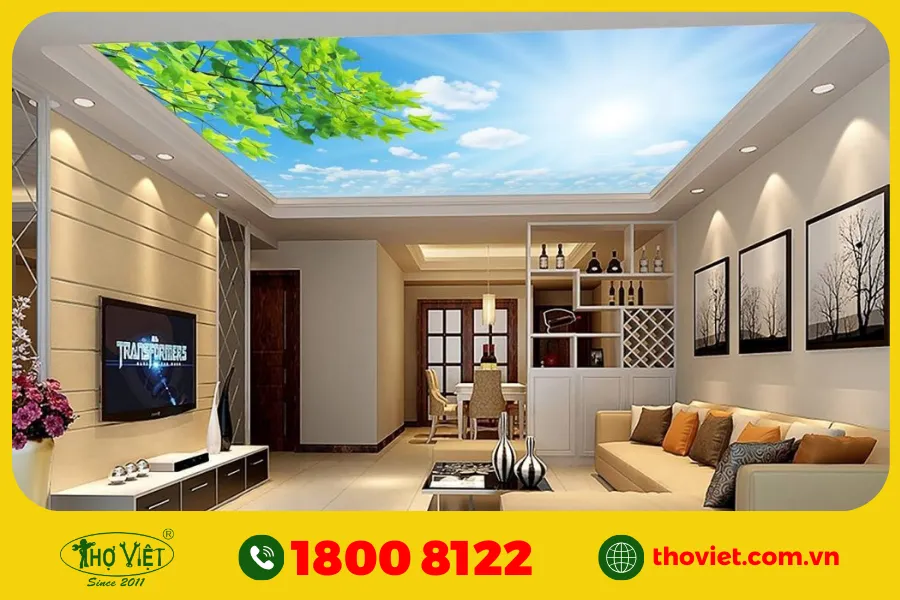 Mẫu sơn trần nhà đẹp