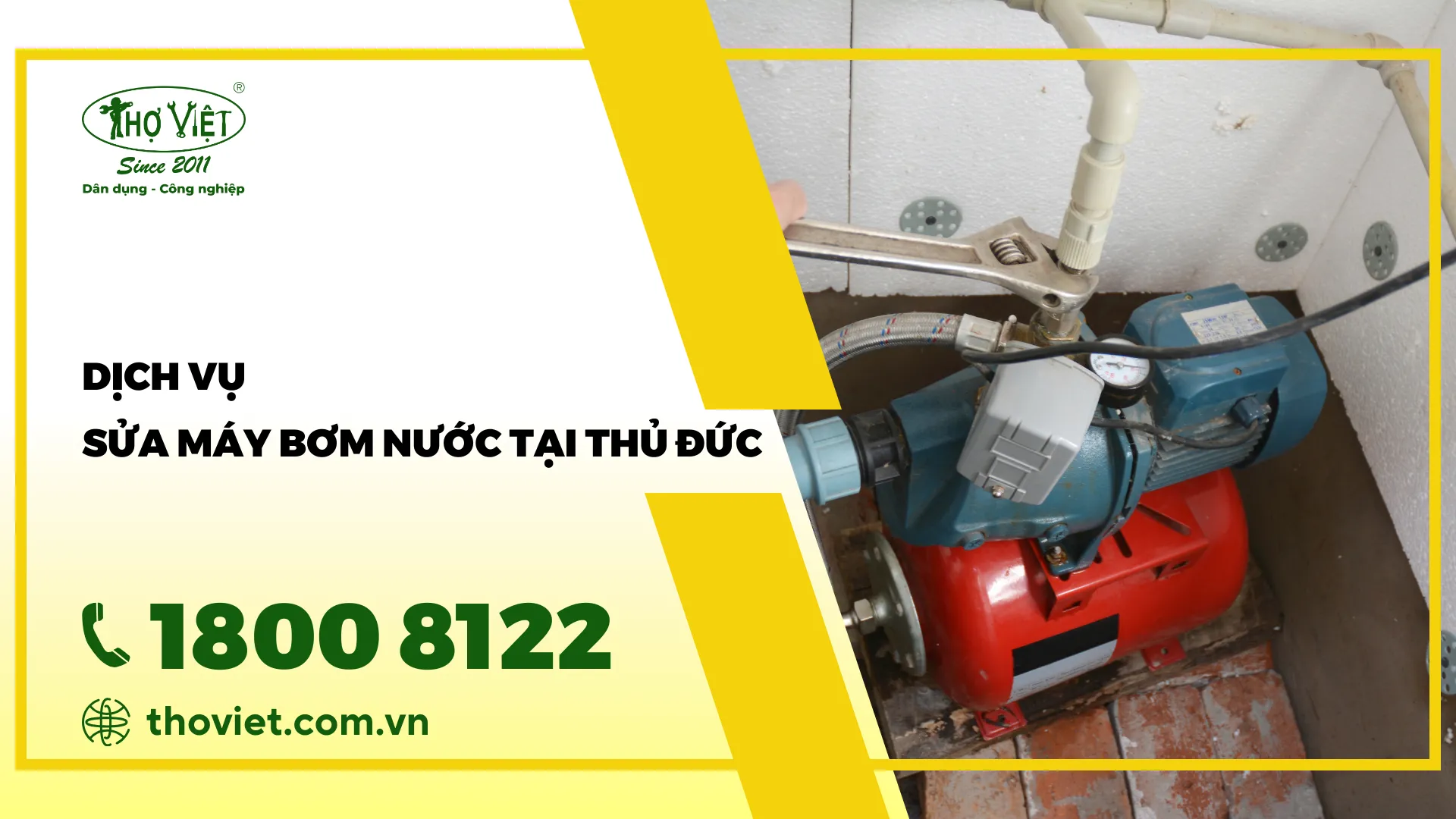Tìm thợ sửa máy bơm nước quận Thủ Đức - GỌI NGAY 1800 8122