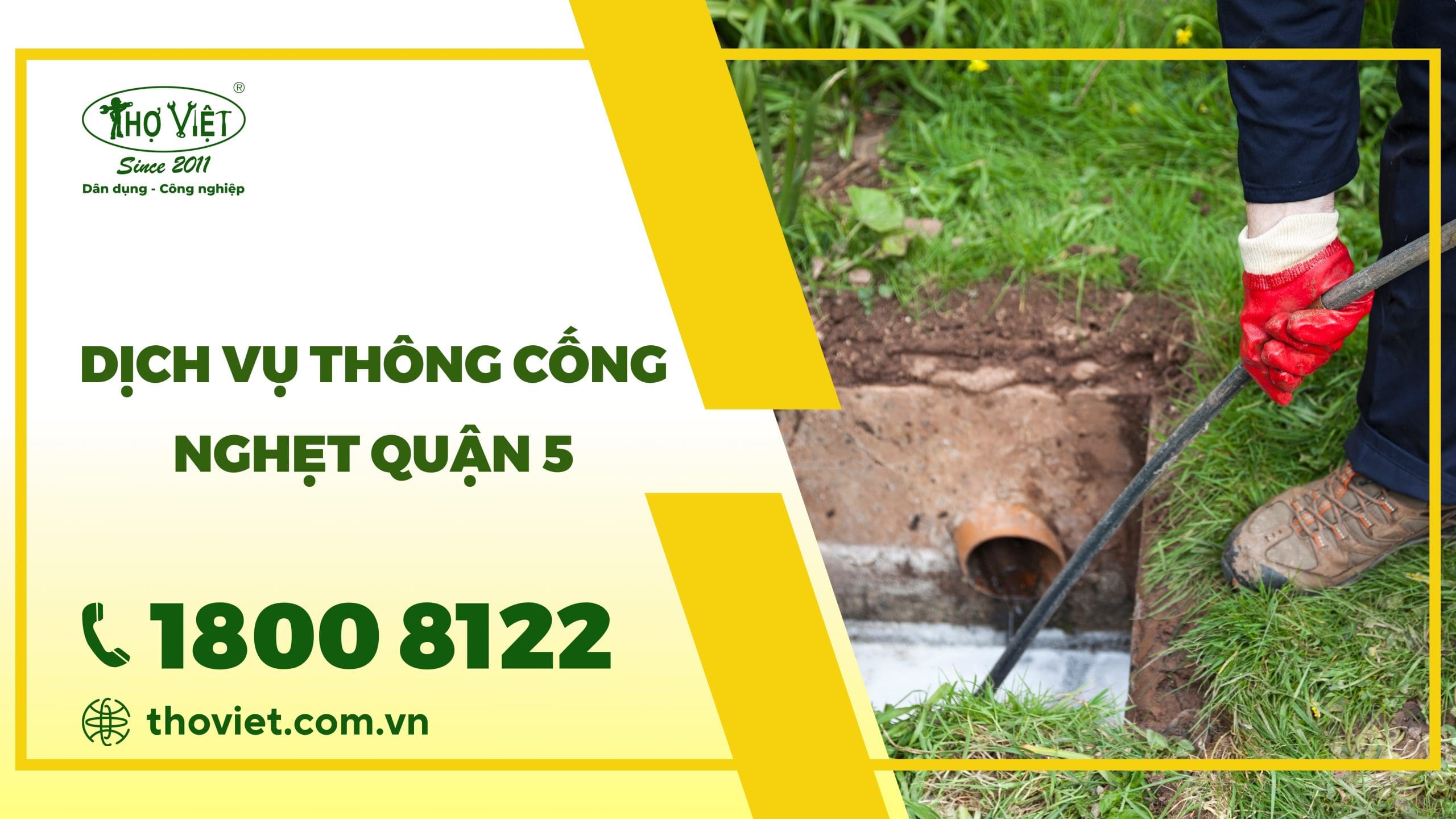 Dịch vụ thông cống nghẹt quận 5