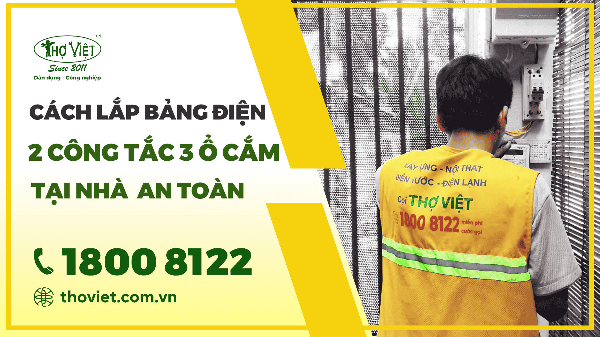 Cách đấu bảng điện 2 công tắc 3 ổ cắm 
