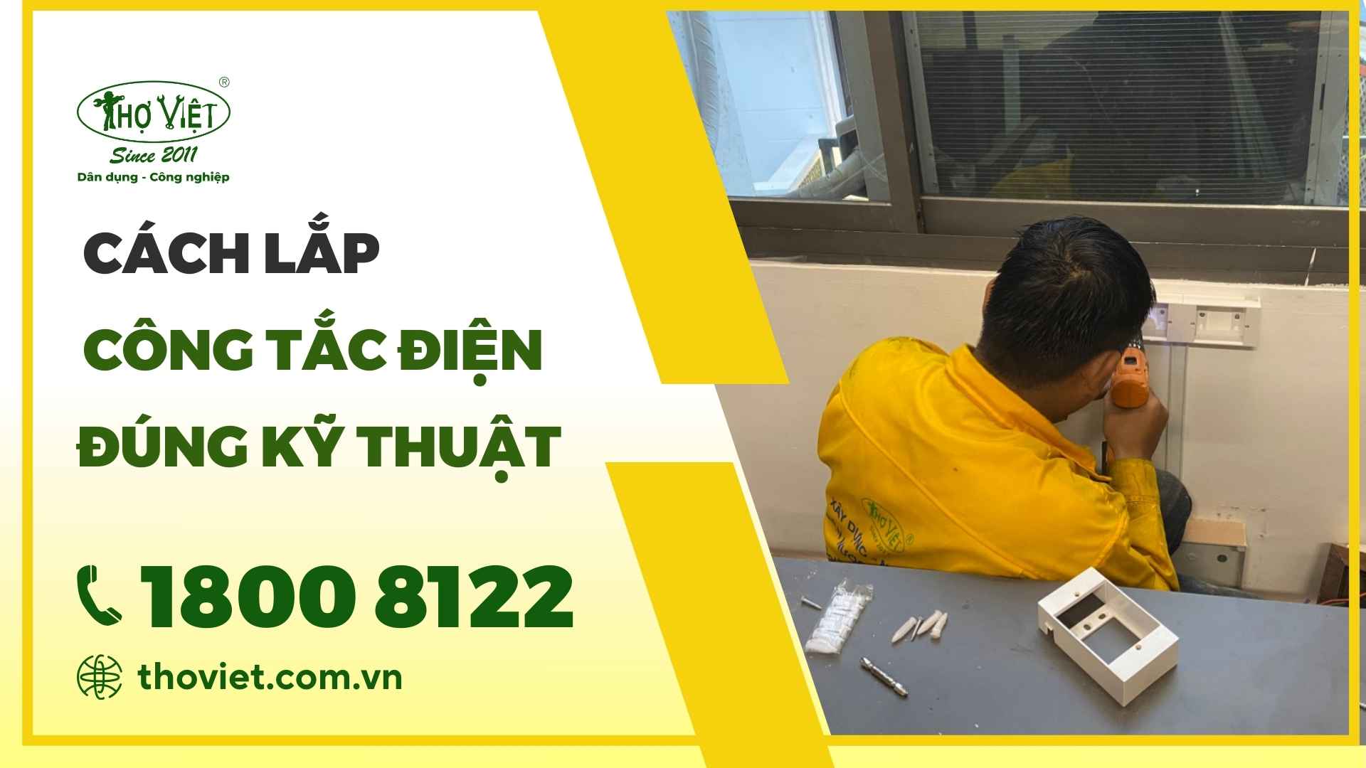 Cách lắp công tắc điện