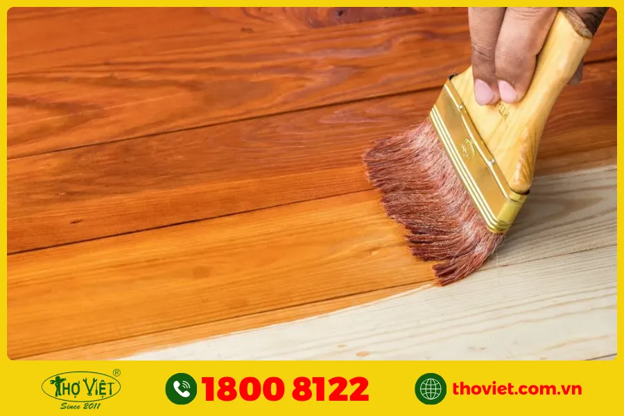 Cách sơn giả gỗ trên tường