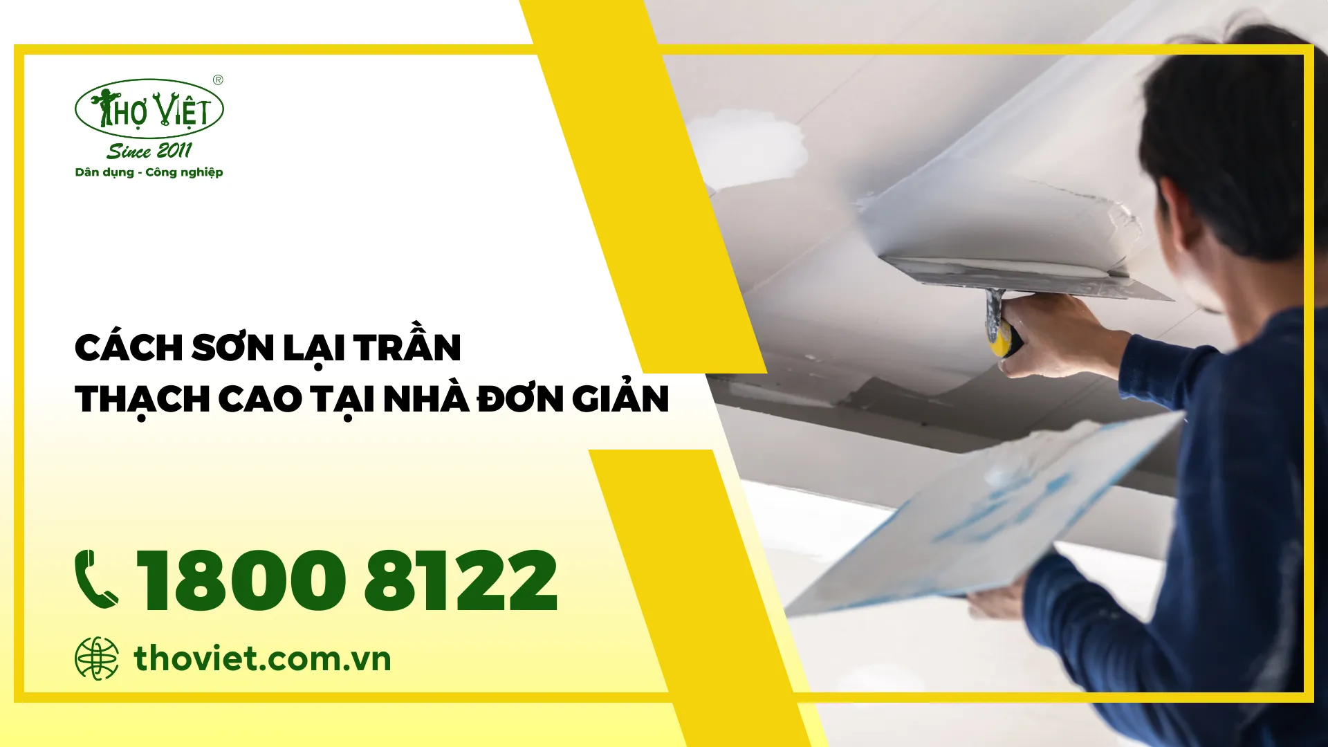 Cách sơn lại trần thạch cao tại nhà đơn giản