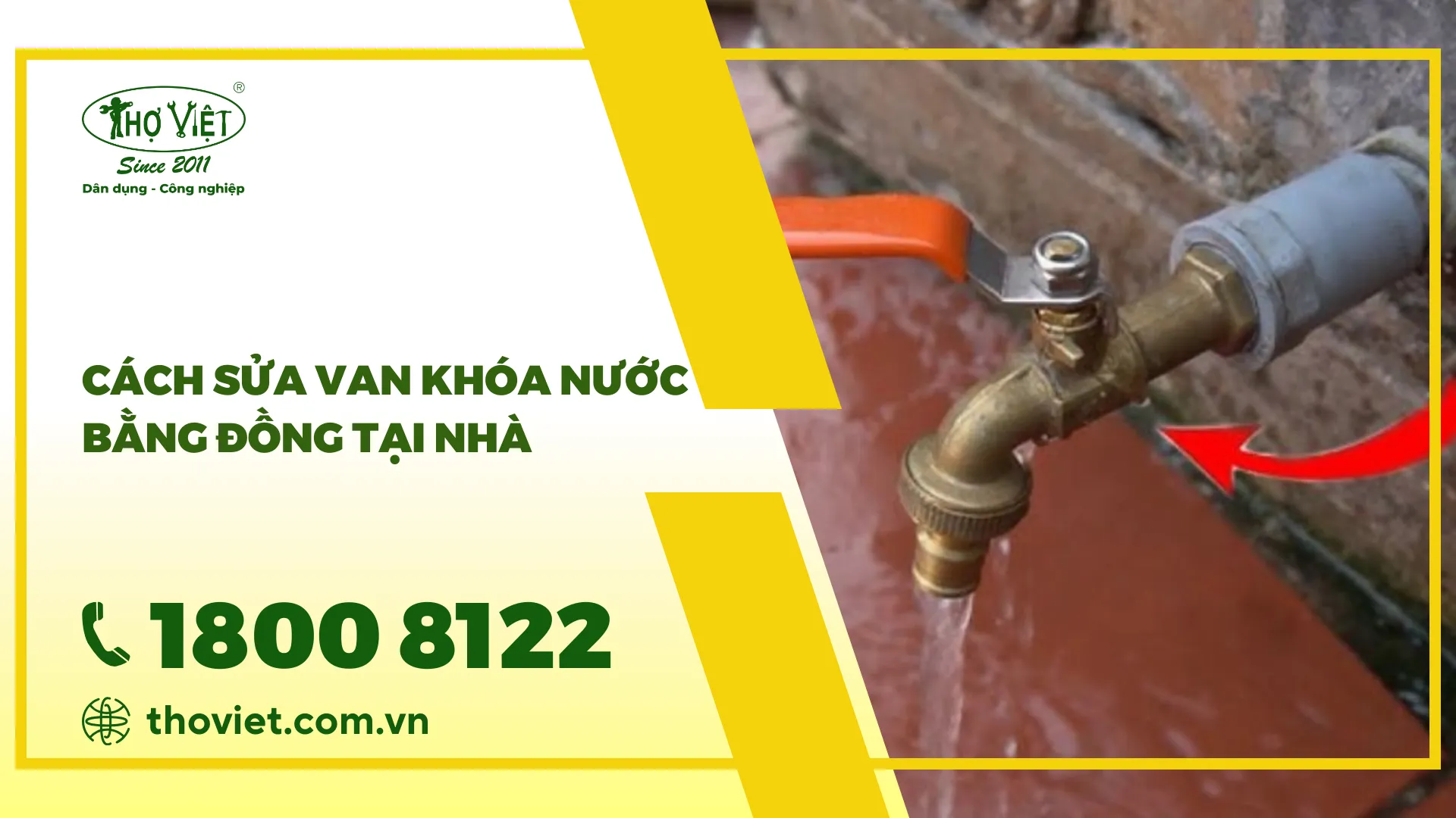 Cách sửa van khóa nước bằng đồng tại nhà đơn giản và đúng cách 