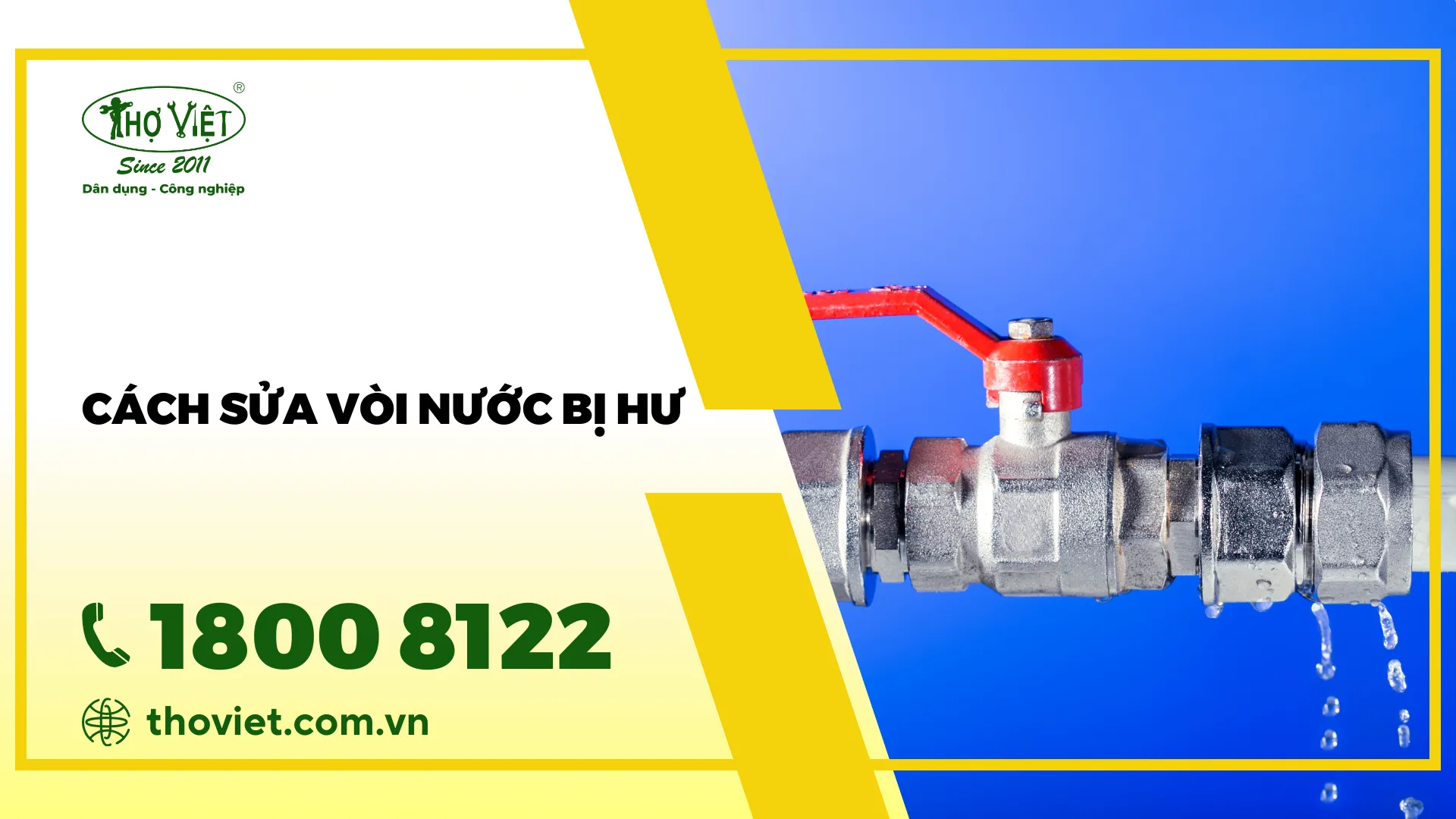 cách sửa vòi nước bị hư