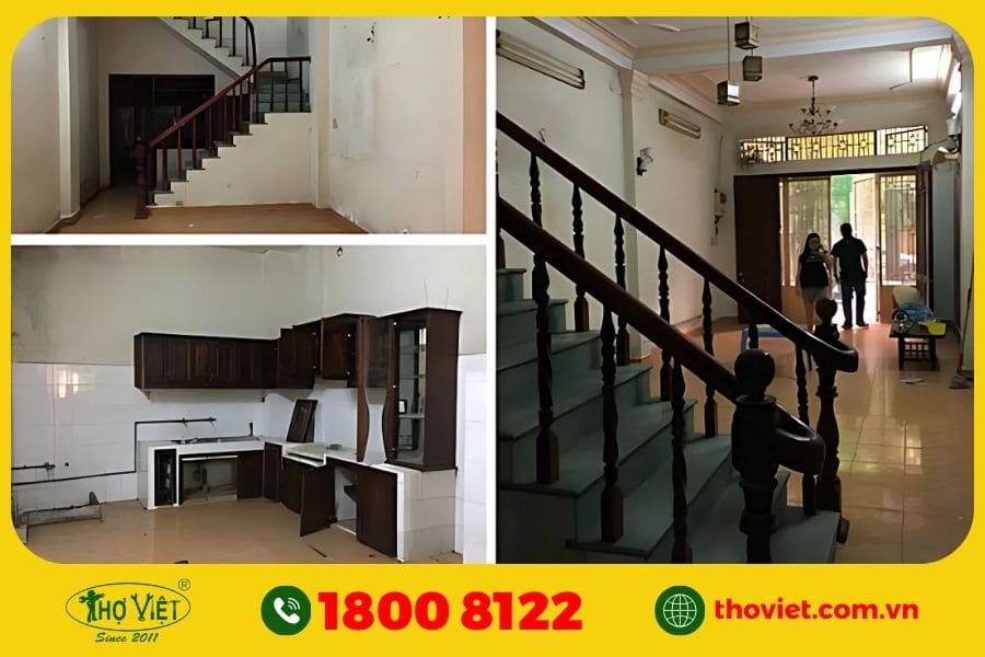 cải tạo cầu thang nhà 2 tầng cũ