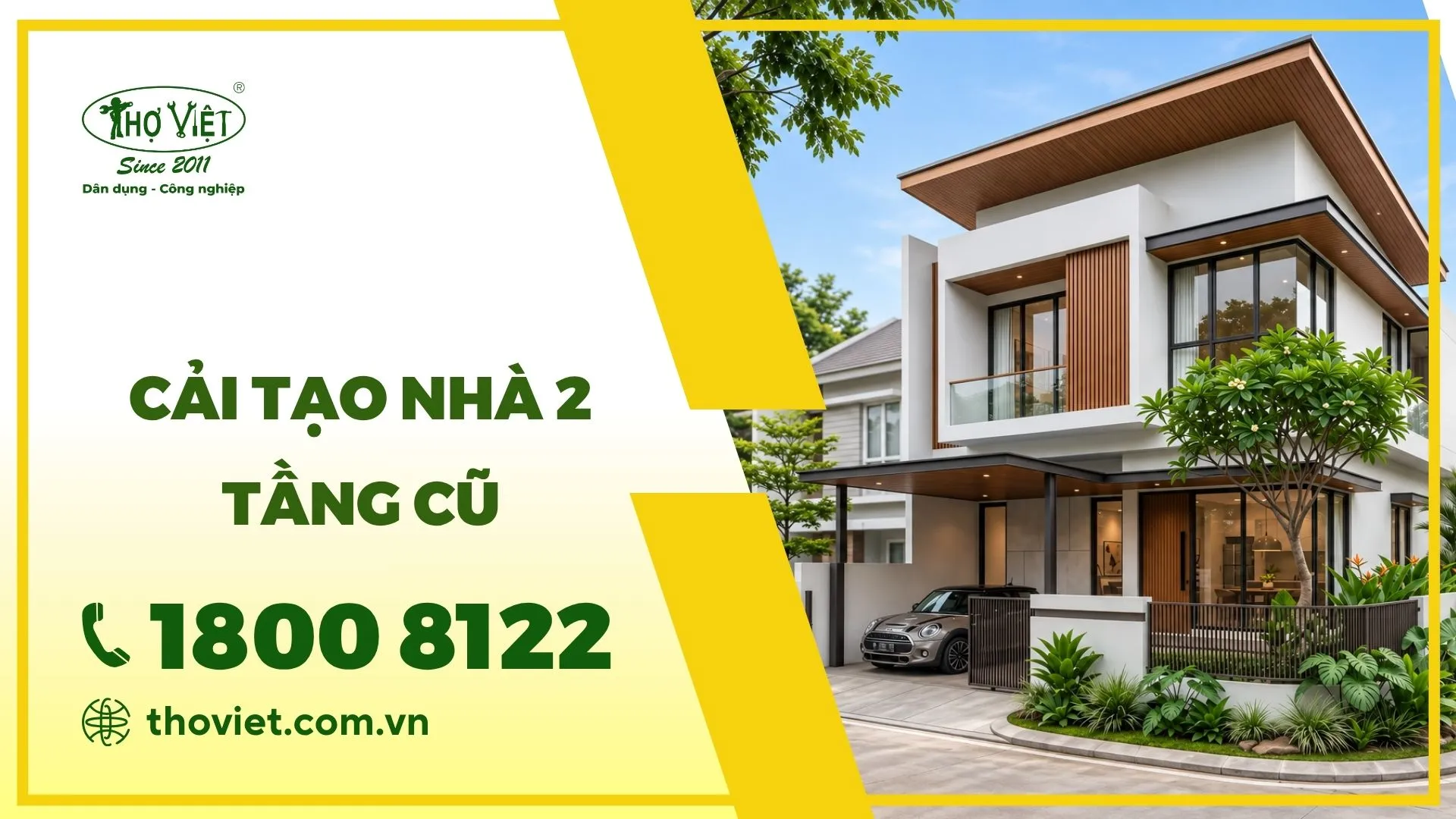 cải tạo nhà 2 tầng cũ