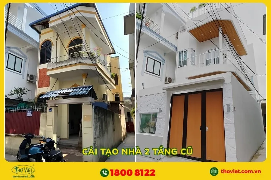 cải tạo nhà 2 tầng cũ