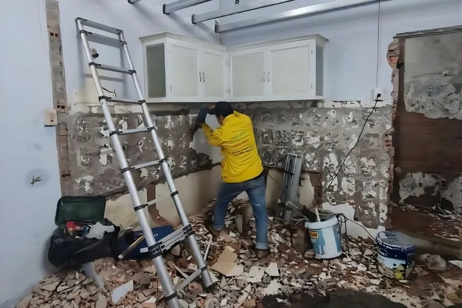 Cải tạo nhà phố - Cải tạo nhà bếp phường Tân Định