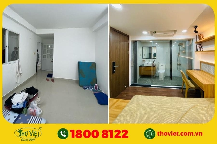 Cải tạo nội thất nhà 2 tầng cũ